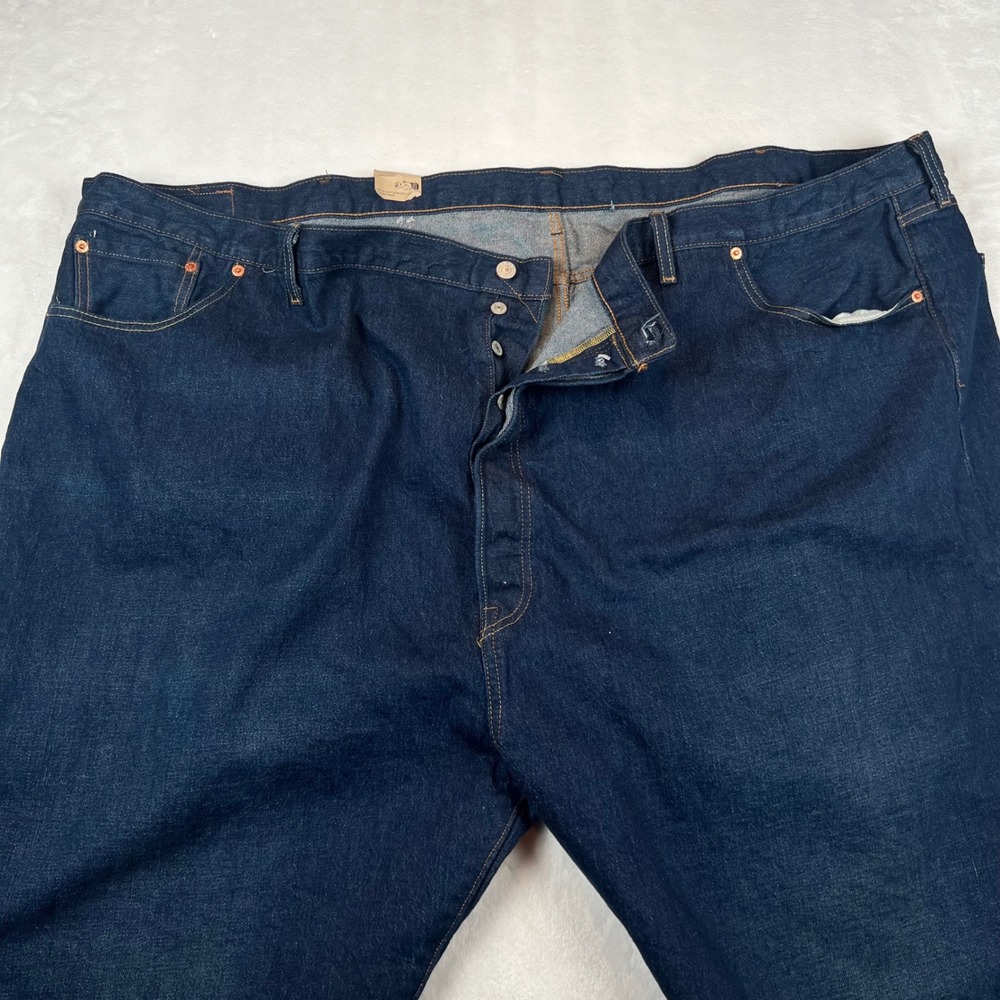 Levis 501 Original Fit Dark Wash Indigo 60x30 Jeans Mens W60 L30 New with Tags